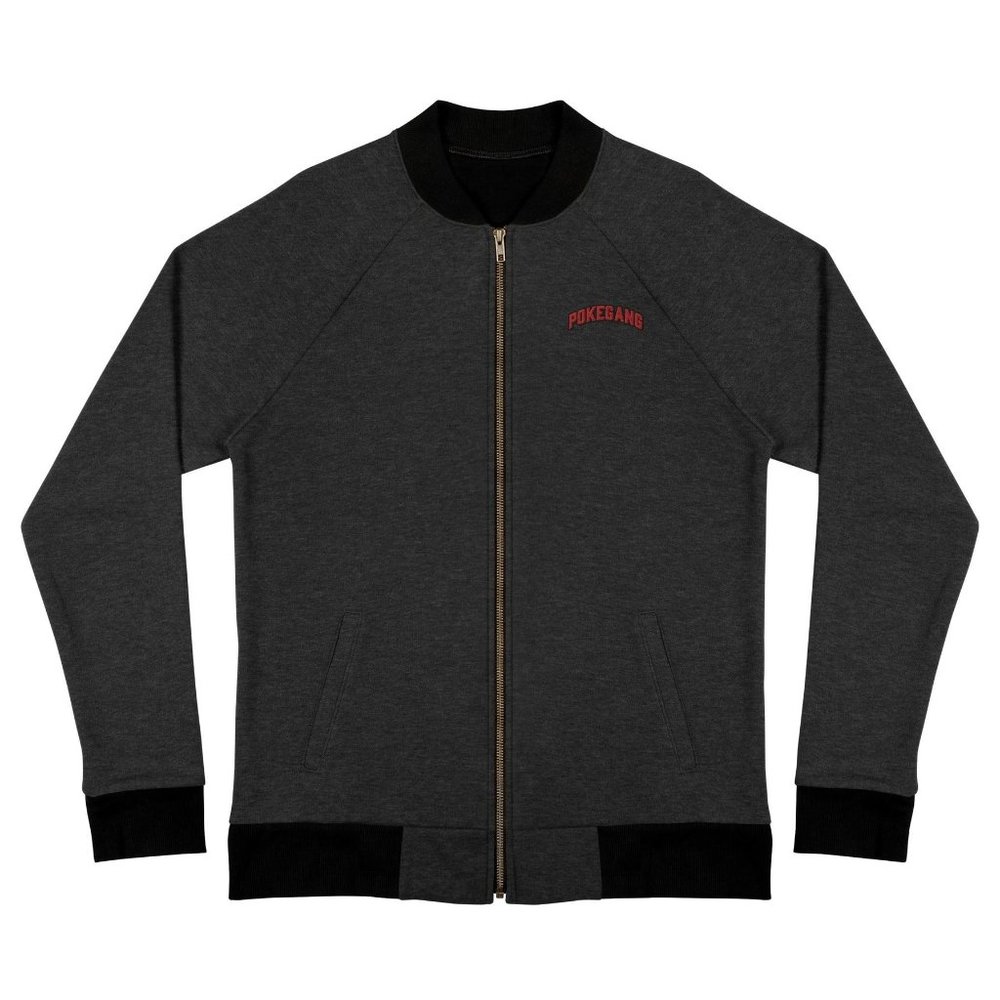 PokeGang Unisex Black Polyester Long Sleeve Full Zip Lamborghini Bomber Jacket